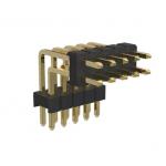 1,27 mm Pitch Male Pin Header Connector Dual Isolator Plastic Type